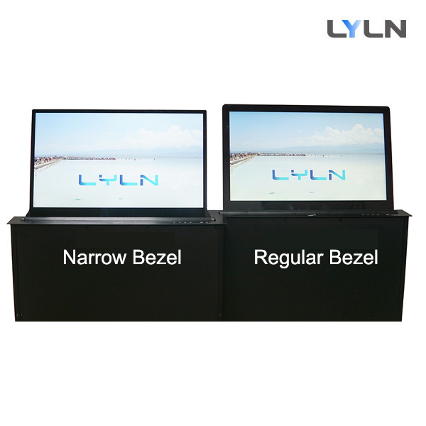 Motorized Retractable Monitor Narrow Bezel 17.3  21.5 Inch Full HD