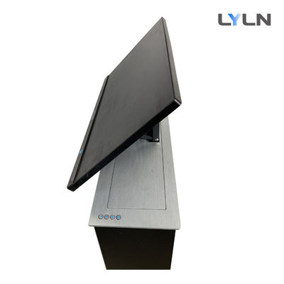 Intelligent Desk Motorized Monitor Lift 35db Quiet Big Tilt Angle VGA HDMI