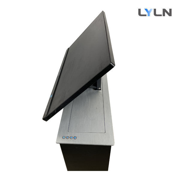 Intelligent Desk Motorized Monitor Lift 35db Quiet Big Tilt Angle VGA HDMI